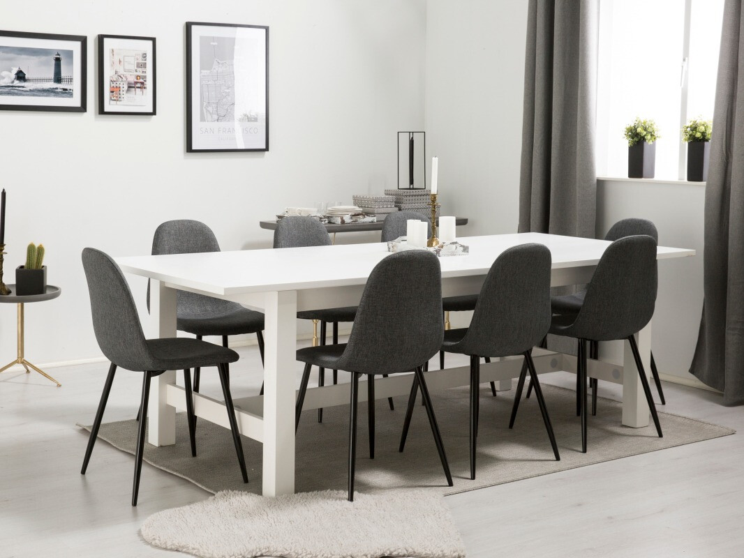 Étkezőgarnitúra Scandinavian Choice 543 (Szürke + Fekete)