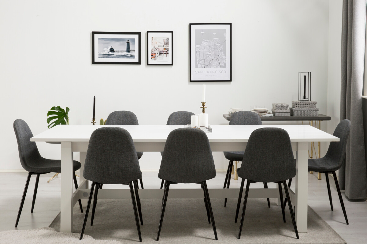 Étkezőgarnitúra Scandinavian Choice 543 (Szürke + Fekete)