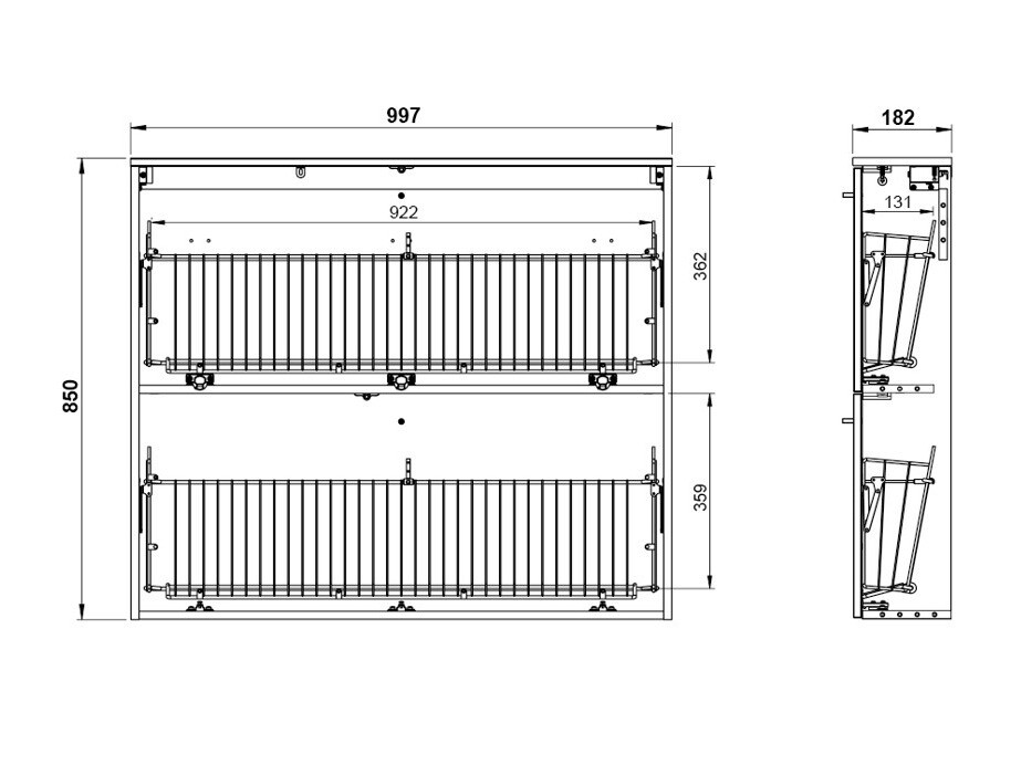 Cipőtároló Felelmo 100 (Fehér)