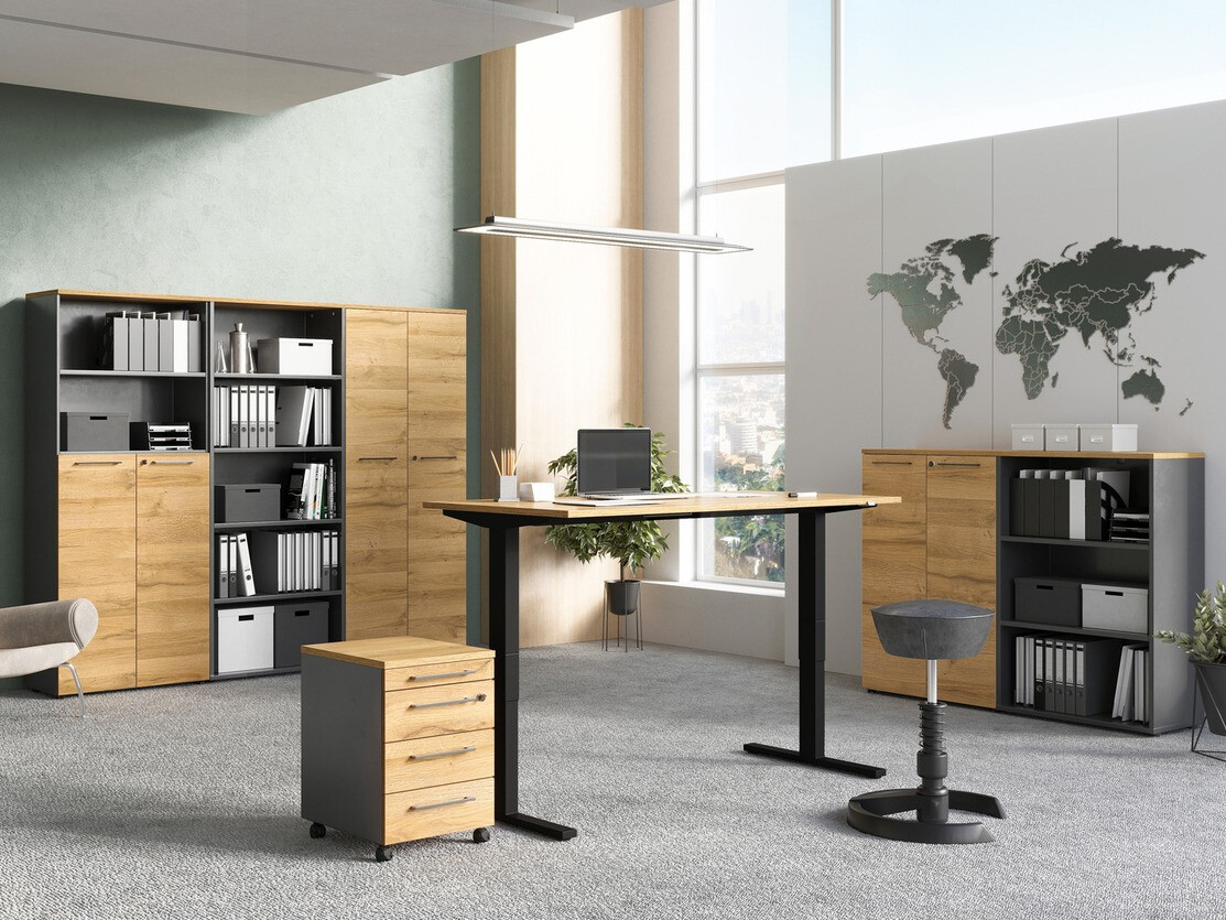 Görgős konténer Eliromo 107 (Grafit + Grandson tölgy)