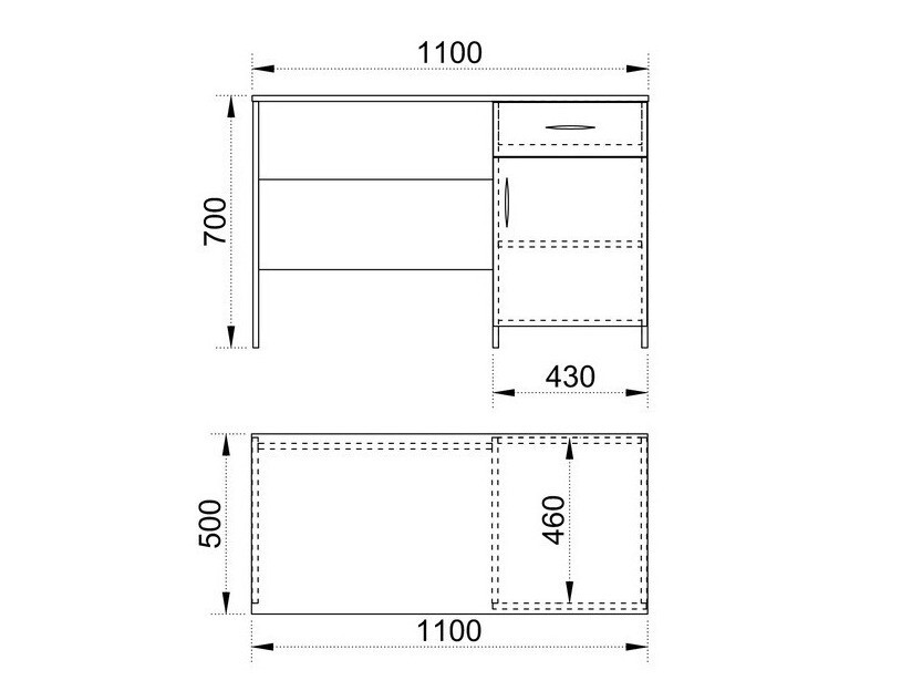 Íróasztal Etfela 101 (Sonoma tölgy)