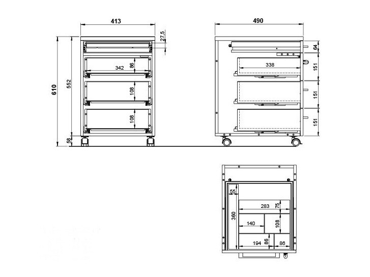 Tároló Eliromo 107 (Világosszürke)