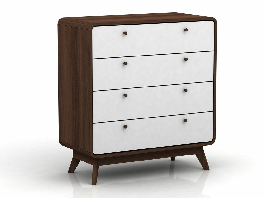 Komód Elbtena 112 (Dió + Fehér)