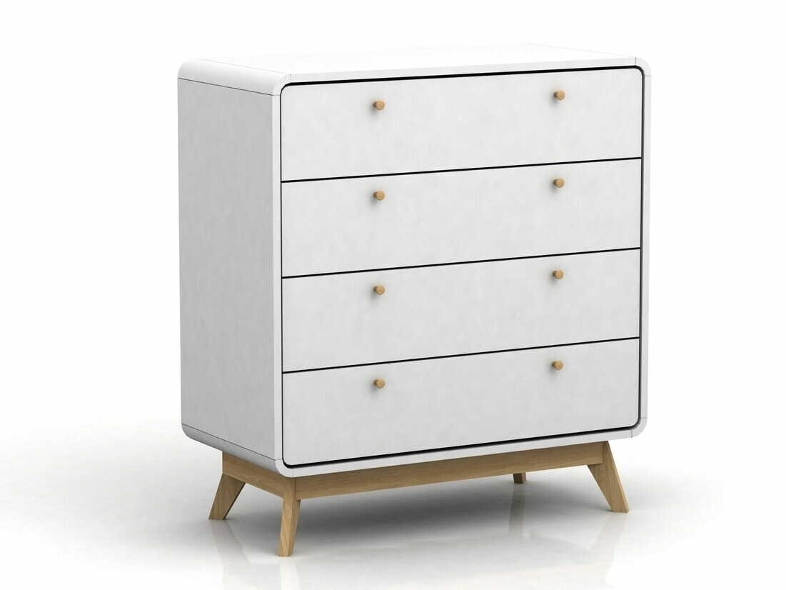 Komód Elbtena 112 (Fehér + Tölgy)