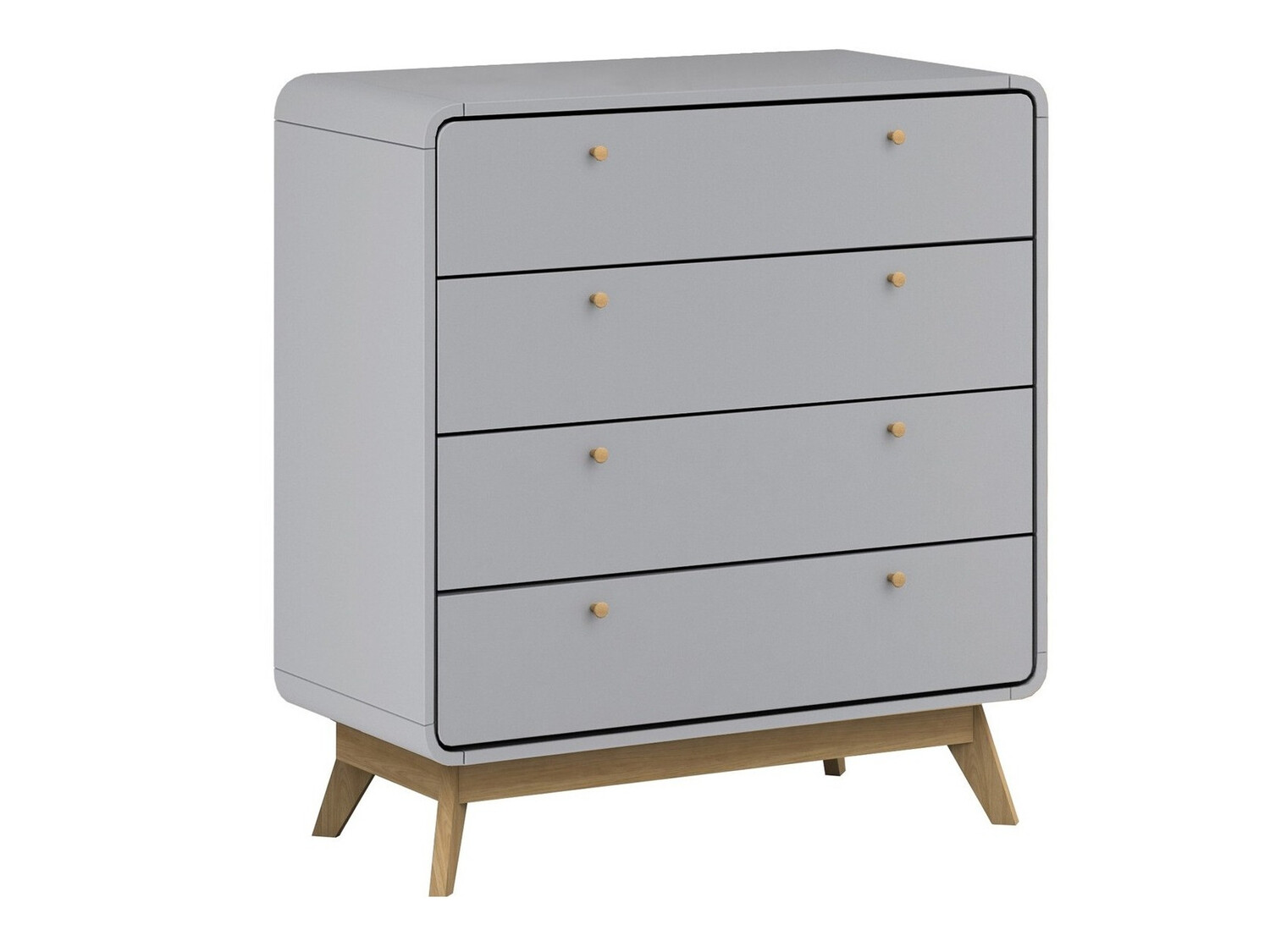Komód Elbtena 112 (Szürke + Tölgy)
