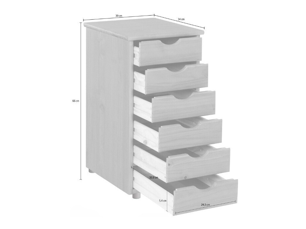Tároló Denton 137 (Fekete)