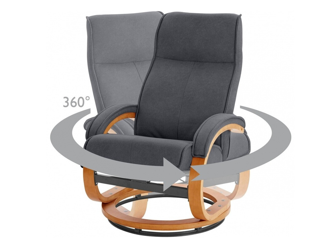 Fotel Denton 194 (Fekete + Barna)