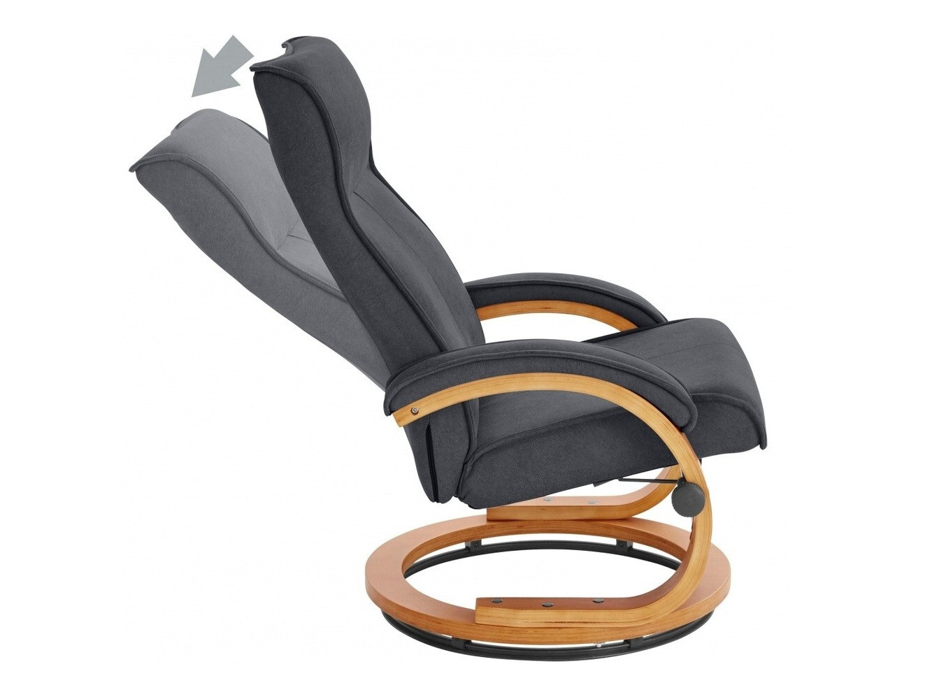 Fotel Denton 194 (Fekete + Barna)