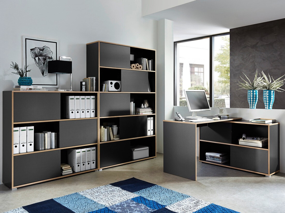 Könyvespolc Sacramento 209 (Antracit + Sonoma tölgy)