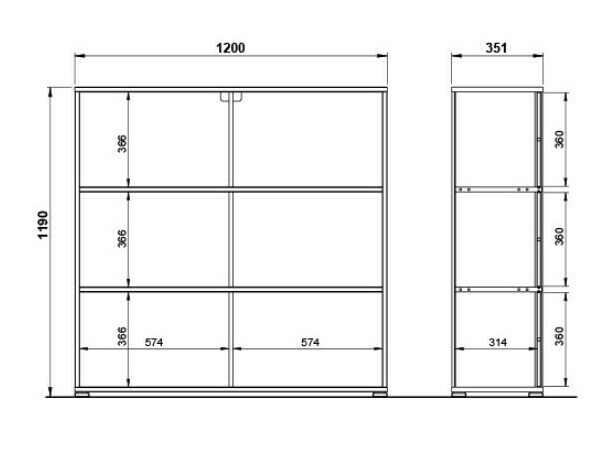 Könyvespolc Sacramento 209 (Antracit + Sonoma tölgy)