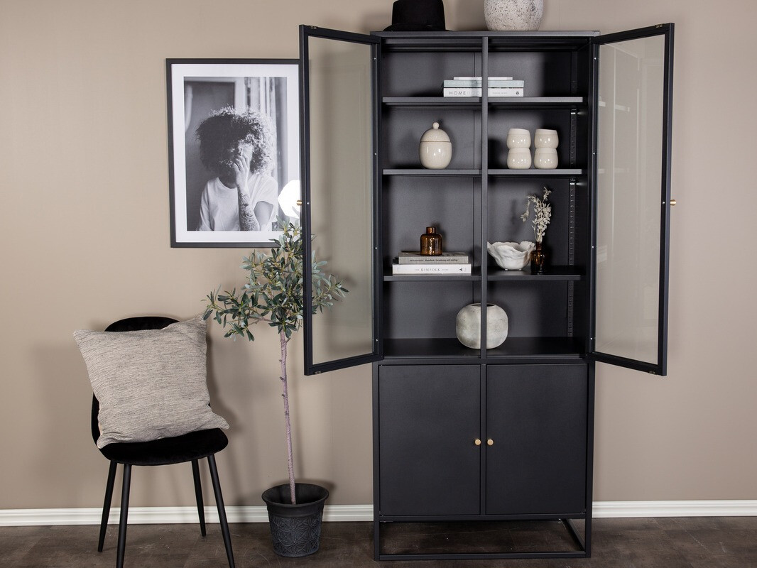 Könyvespolc Evasevu 102 (Fekete)