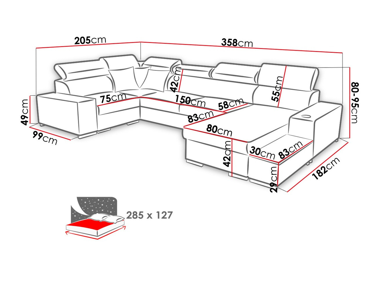 Sarokkanapé Pearland 101