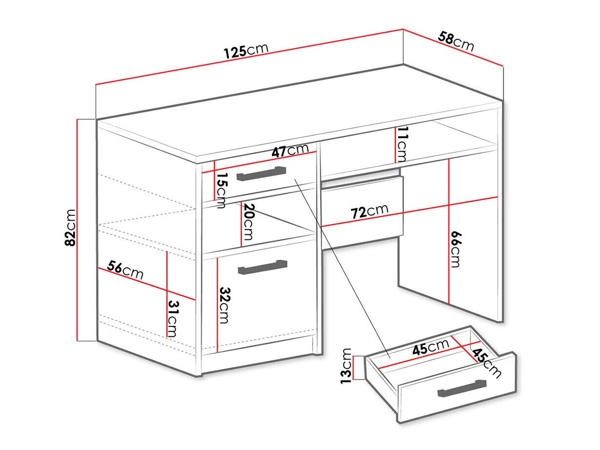 Bútorkészlet Dortivu 121 (Kék)