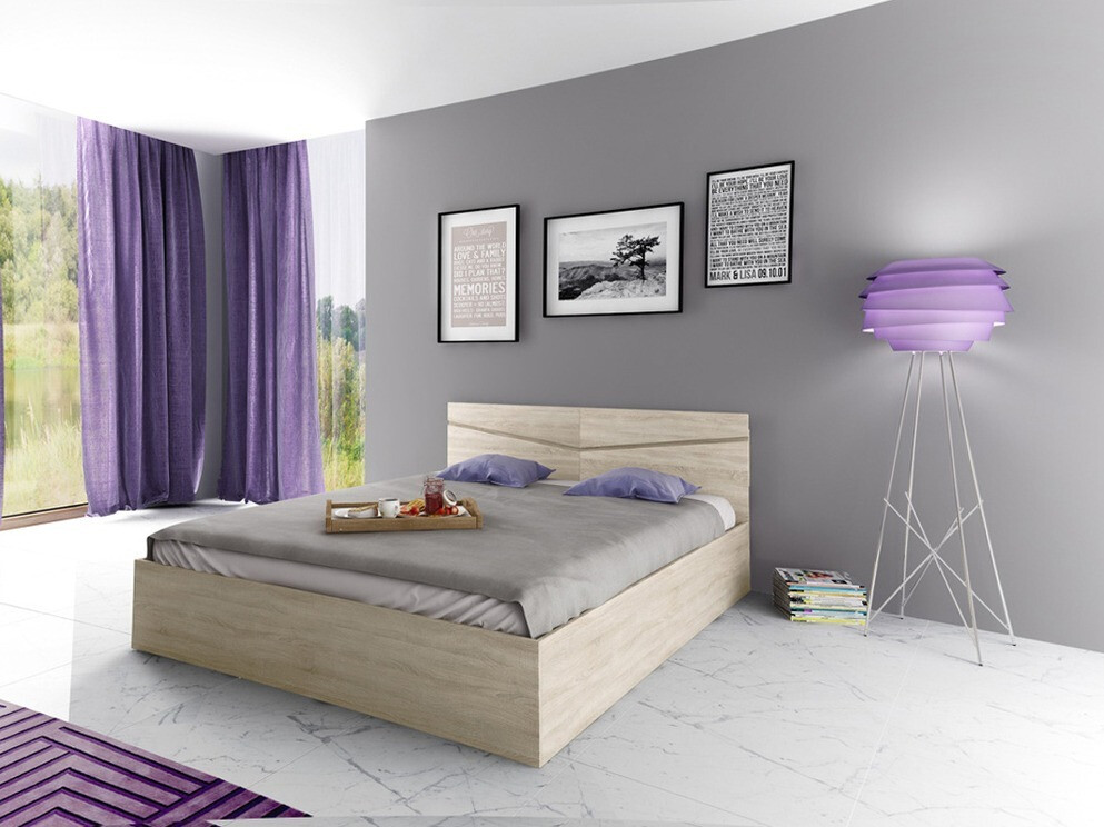 Ágy Etfela 117 (Sonoma tölgy)