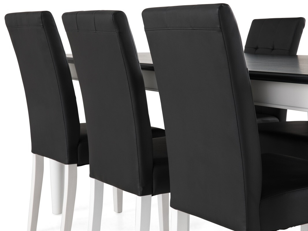 Étkezőgarnitúra Scandinavian Choice 652 (Fekete + Fehér)