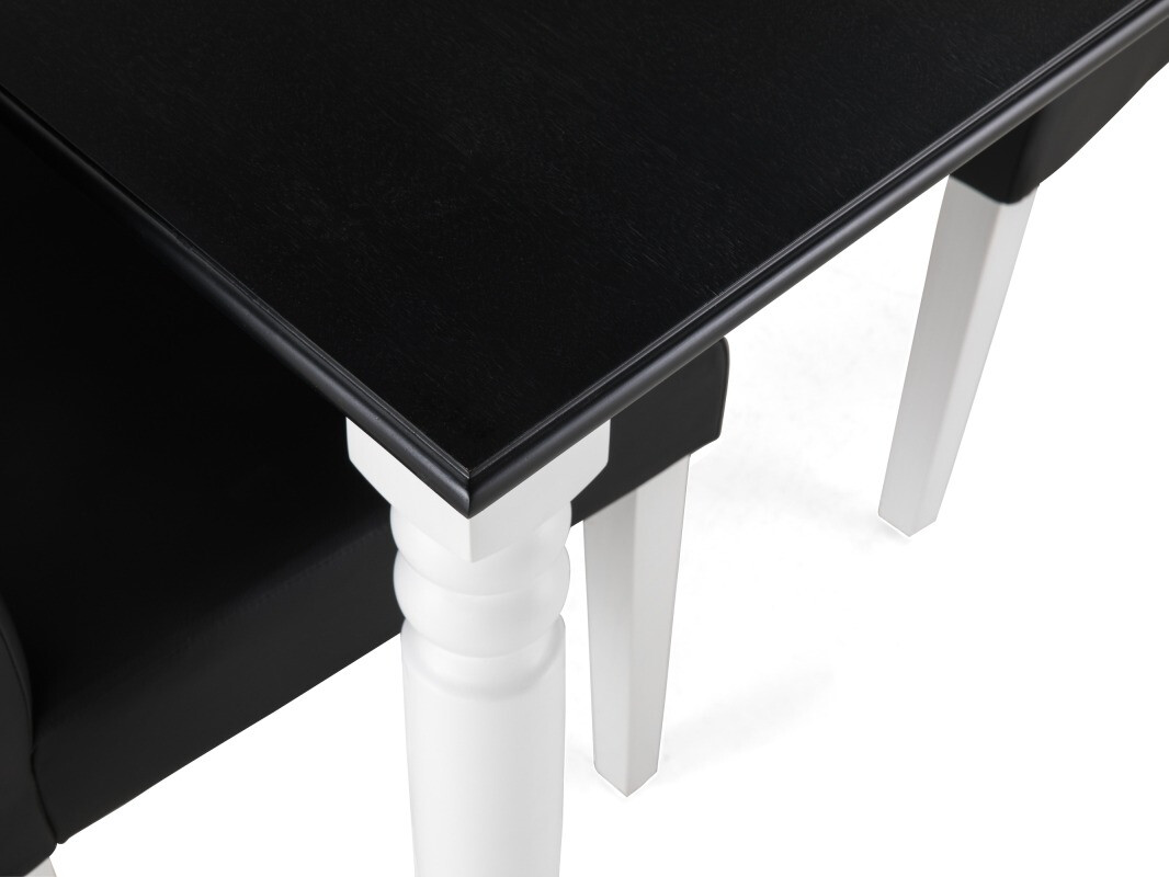 Étkezőgarnitúra Scandinavian Choice 652 (Fekete + Fehér)