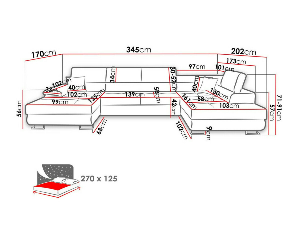 Sarokkanapé Comfivo 190 (Matana 19 + Matana 17)