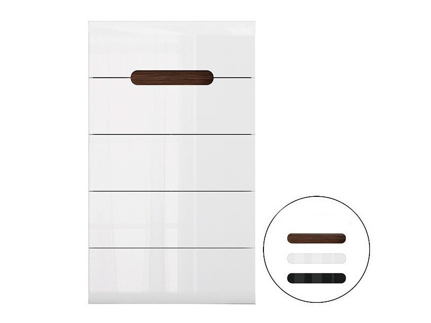 Komód Serveso 103 (Fehér + Fényes fehér)