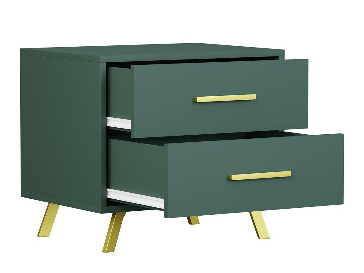 Éjjeliszekrény Dortivu 119 (Zöld + Aranysárga)