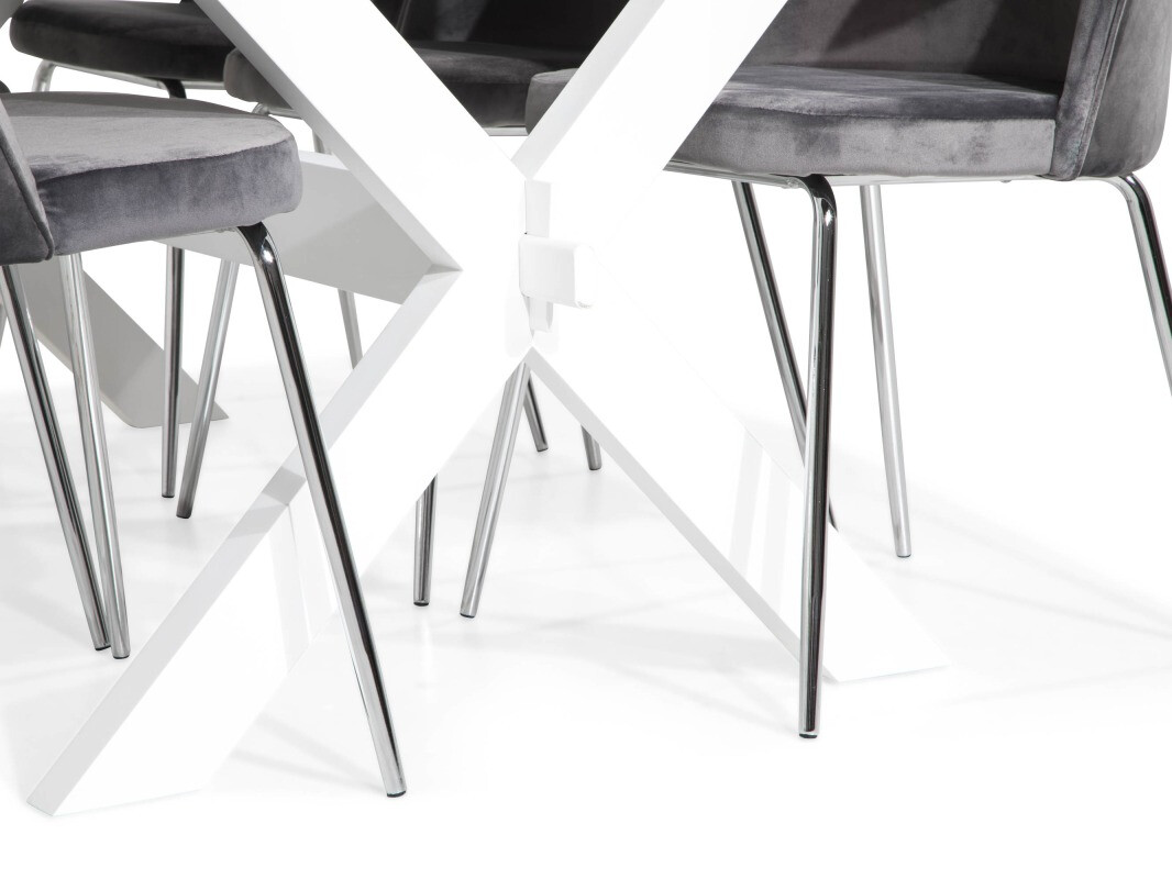 Étkezőgarnitúra Scandinavian Choice 679 (Szürke + Ezüst)