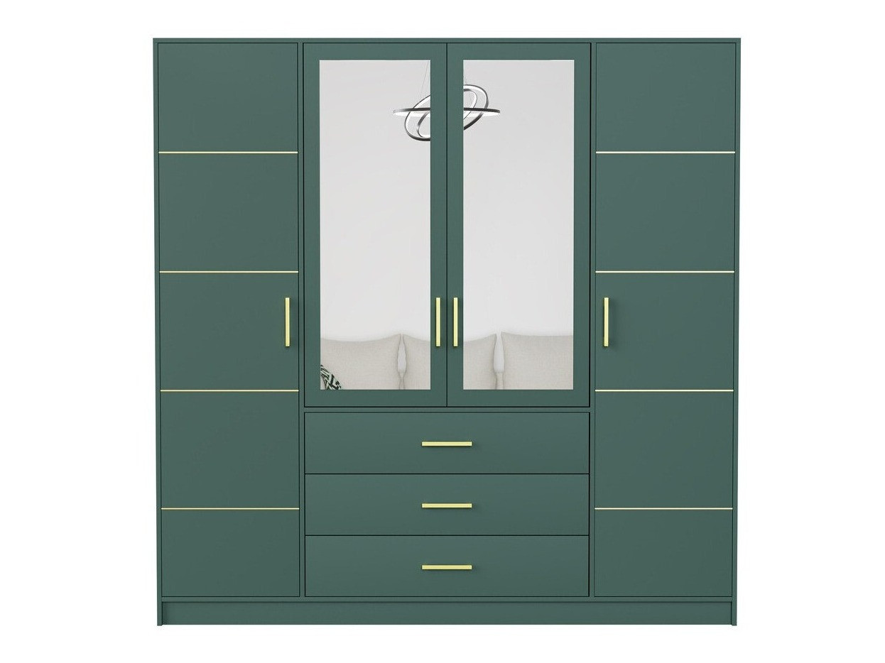 Gardróbszekrény Dortivu 115 (Zöld)