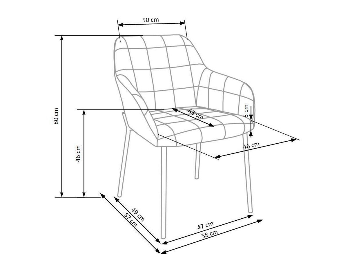 Szék Houston 859 (Sötétzöld + Fekete)