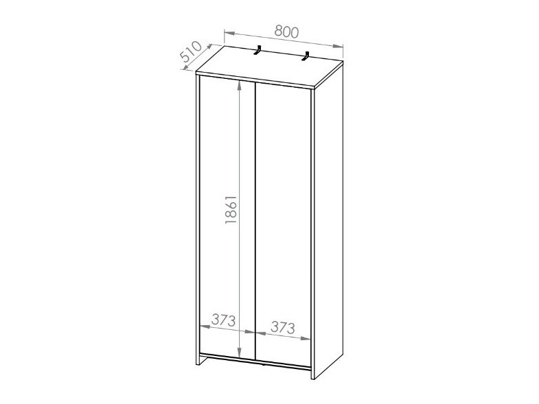 Gardróbszekrény Madison 135