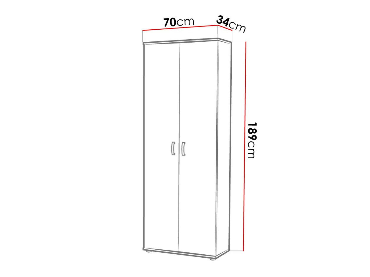 Könyvespolc Bristol 135 (Fehér)