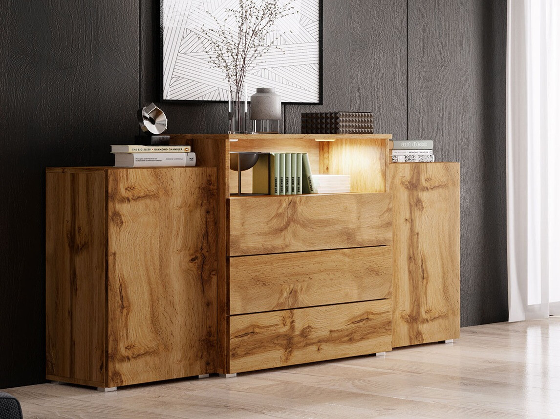 Komód Sarasota 127 (Wotan tölgy)
