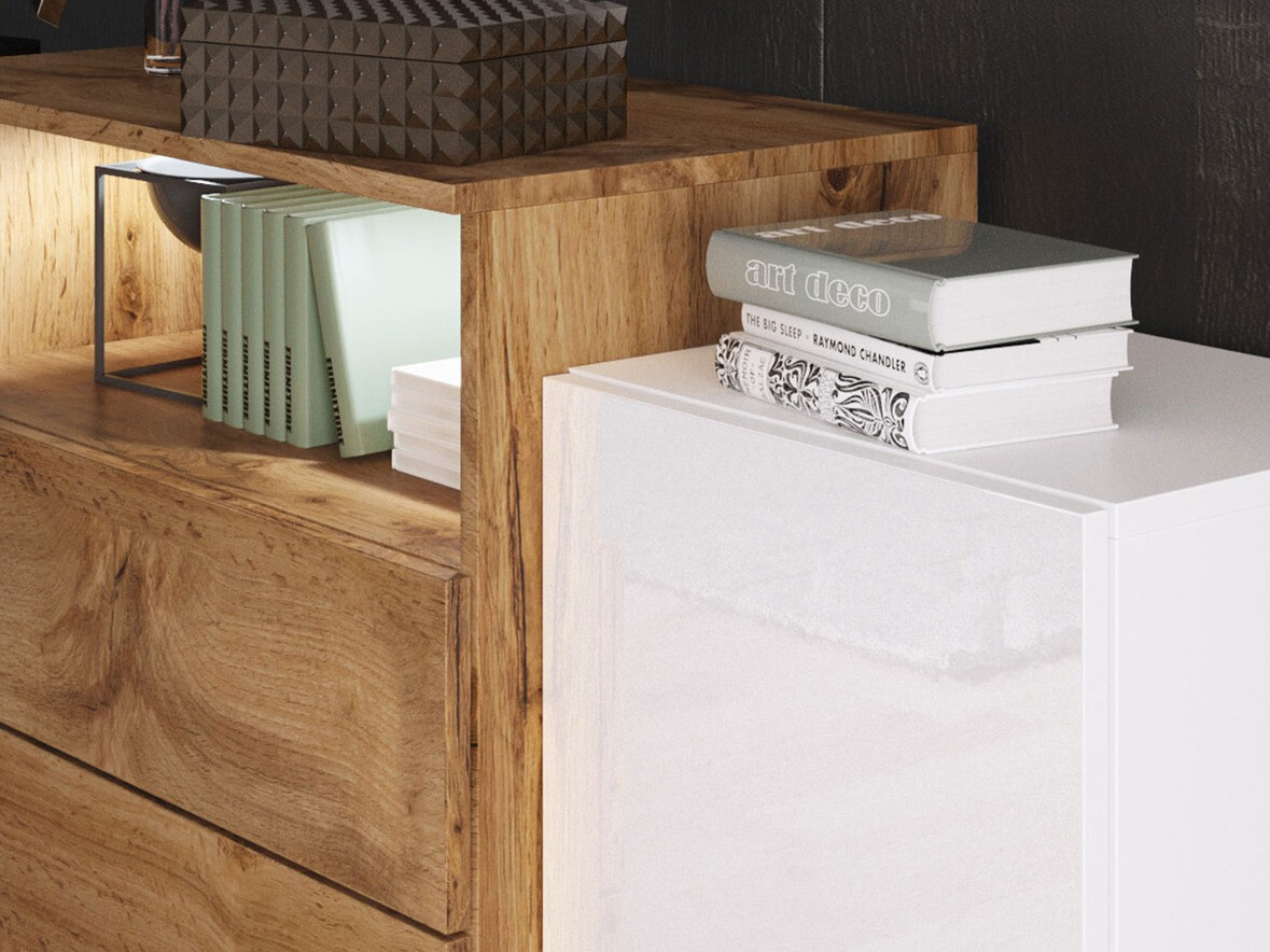 Komód Sarasota 127 (Wotan tölgy)