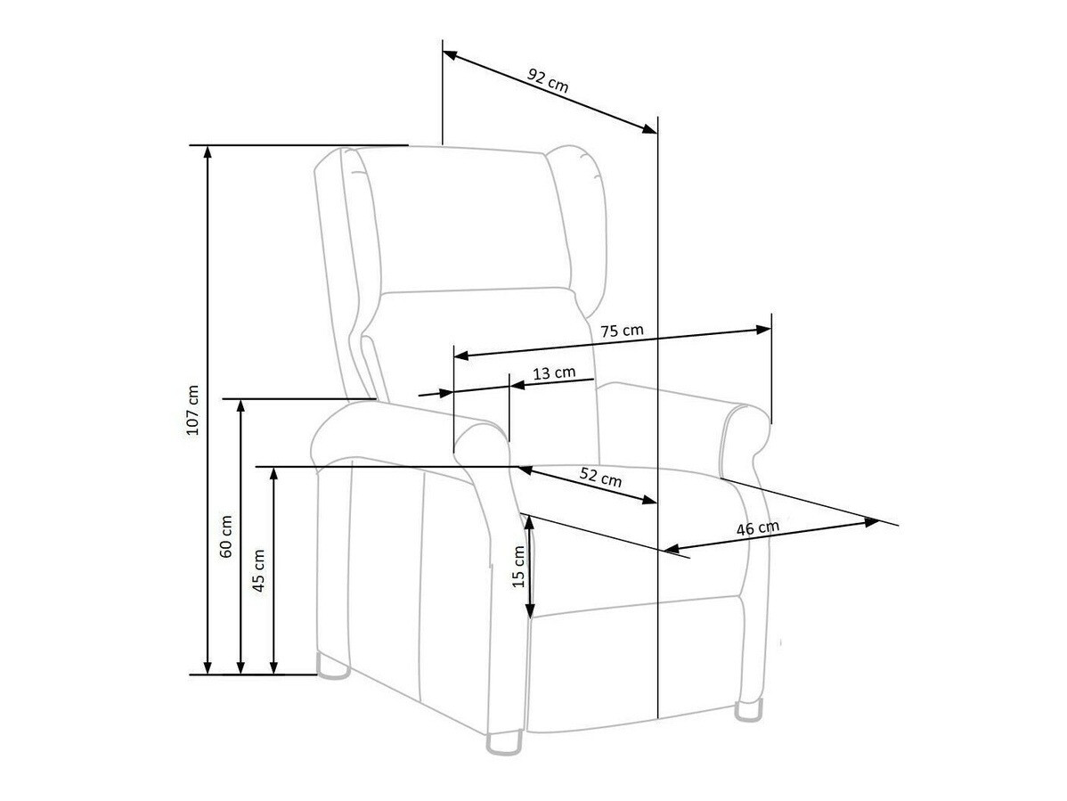 Relax fotelágy Houston 878 (Szürke)