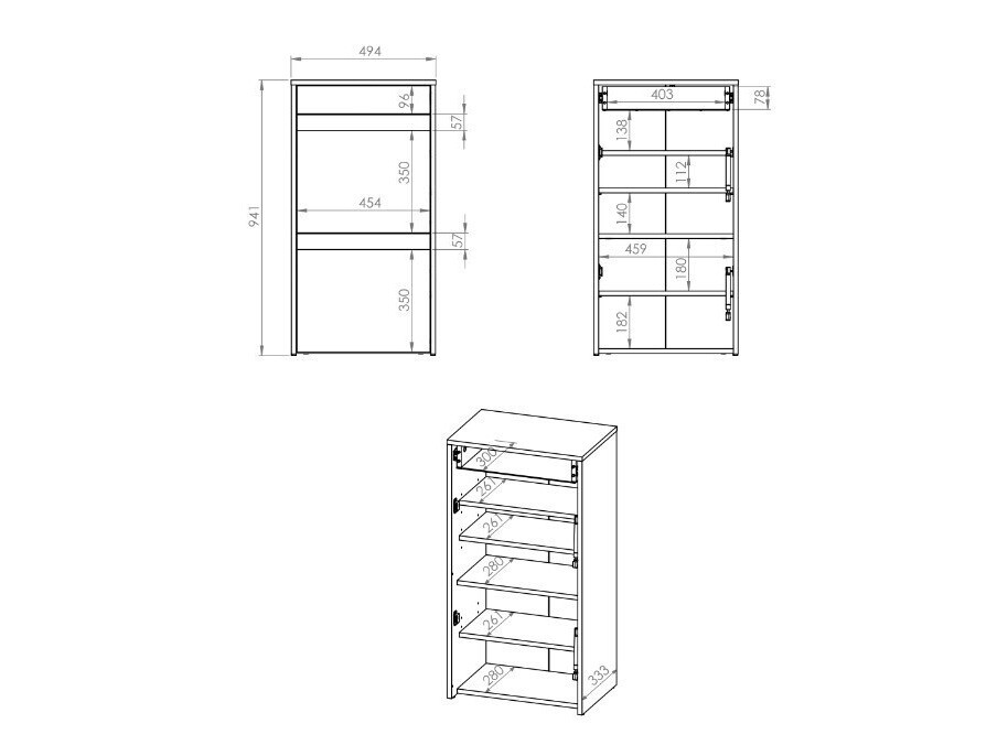 Cipőtároló Vosoe 103