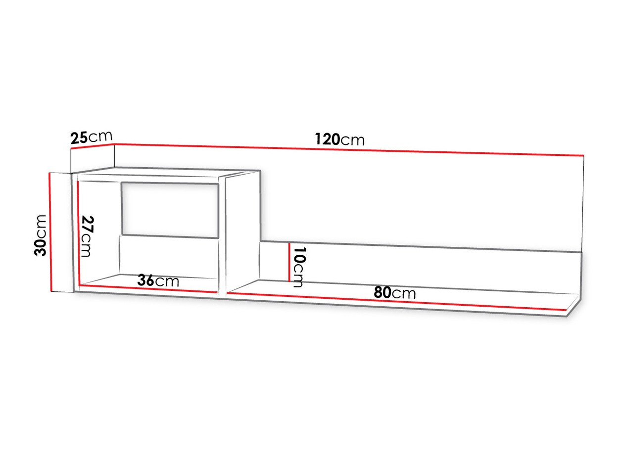 Fali polc Mavenoa 103