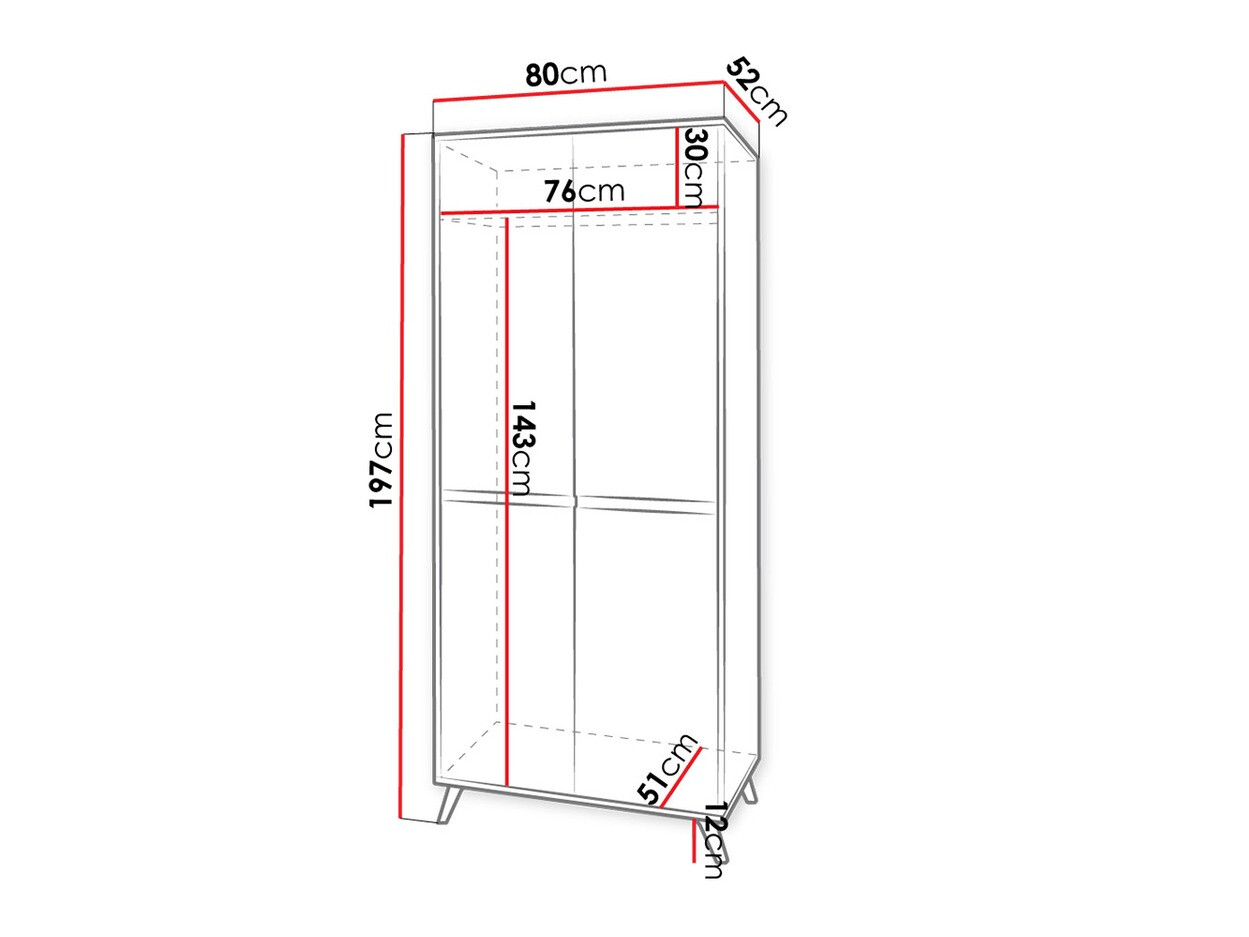 Gardróbszekrény Mavenoa 105