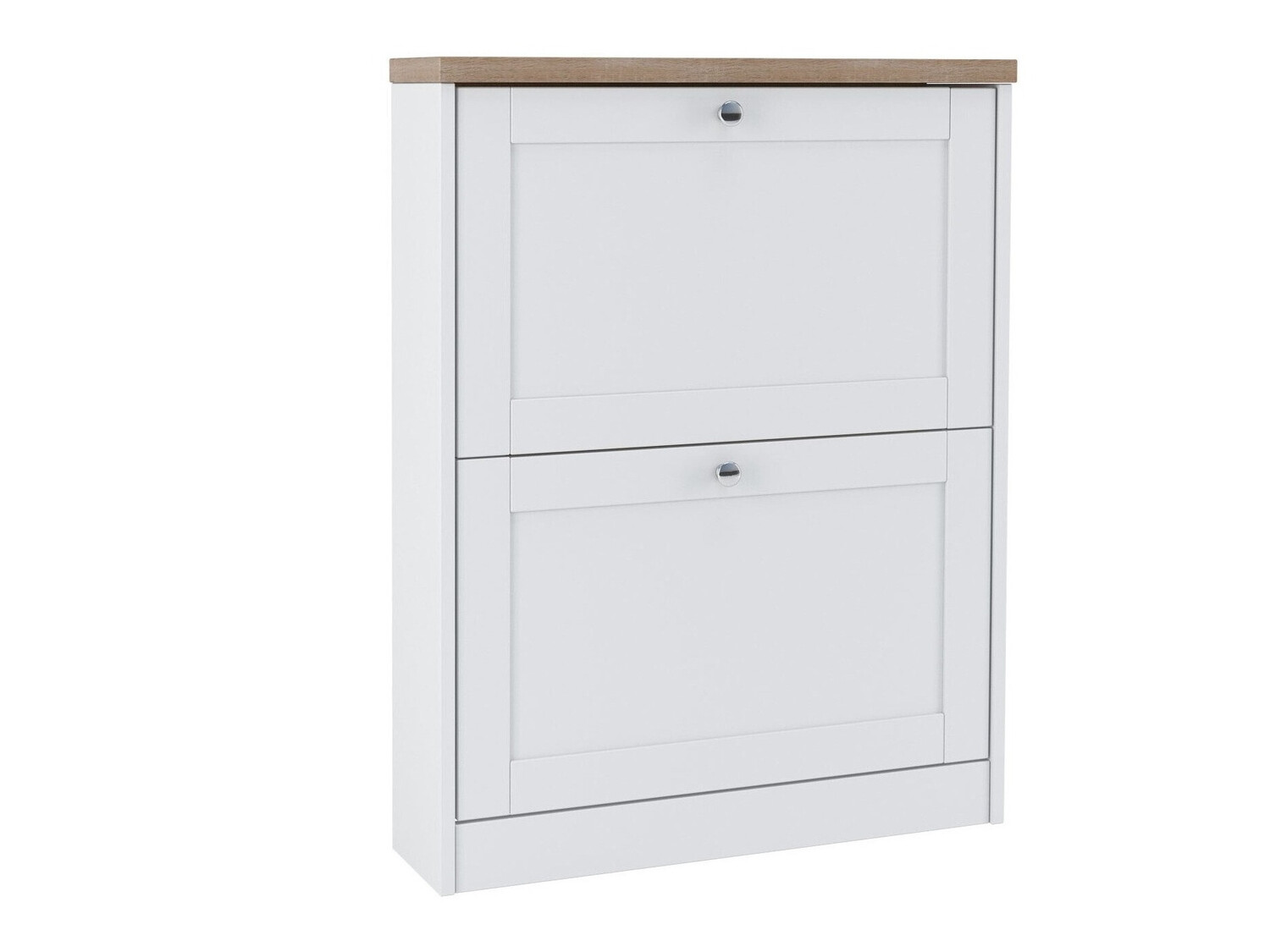 Cipőtároló Cirtene 100 (Fehér + Tölgy)