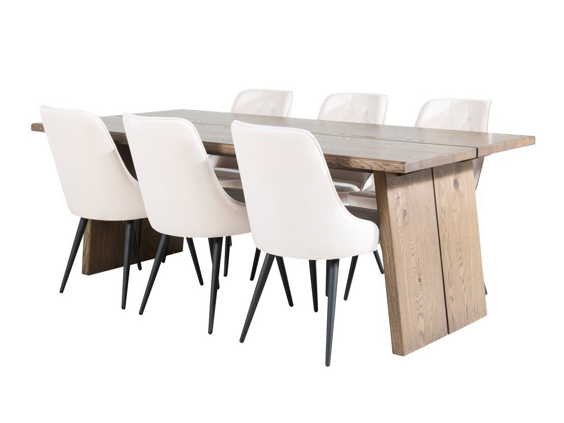 Étkezőgarnitúra Dallas 1807 (Fekete + Bézs)