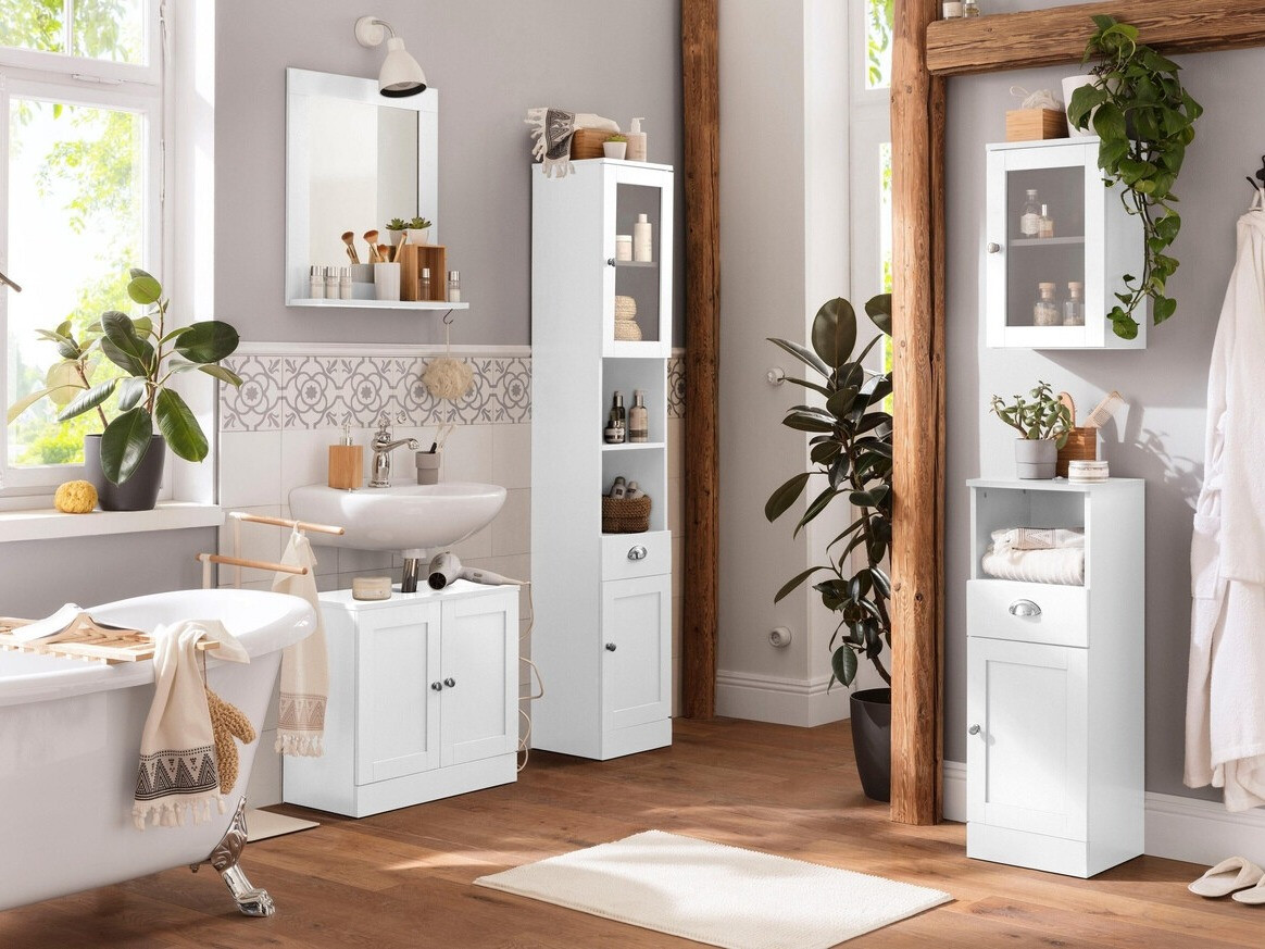 Mosdó alatti álló szekrény Elmvene 106 (Fehér)