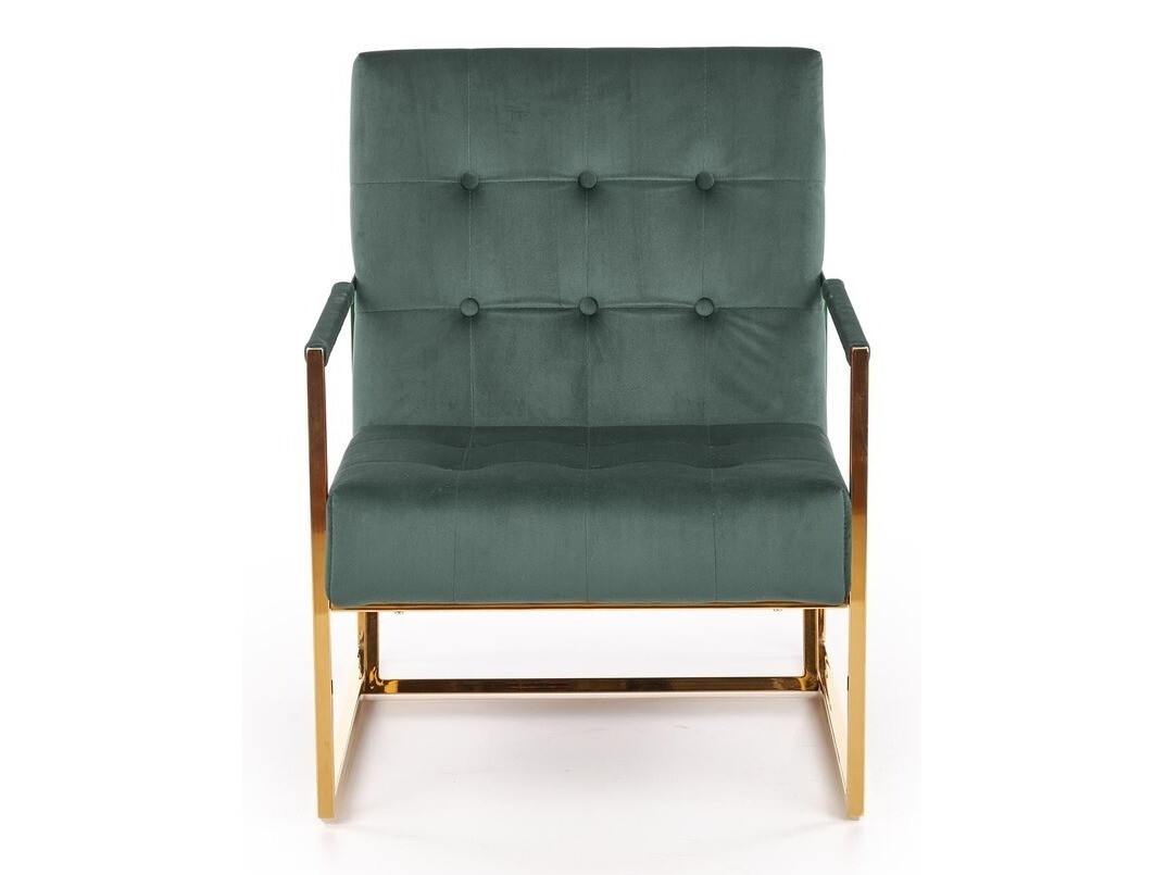 Fotel Houston 886 (Sötétzöld + Aranysárga)