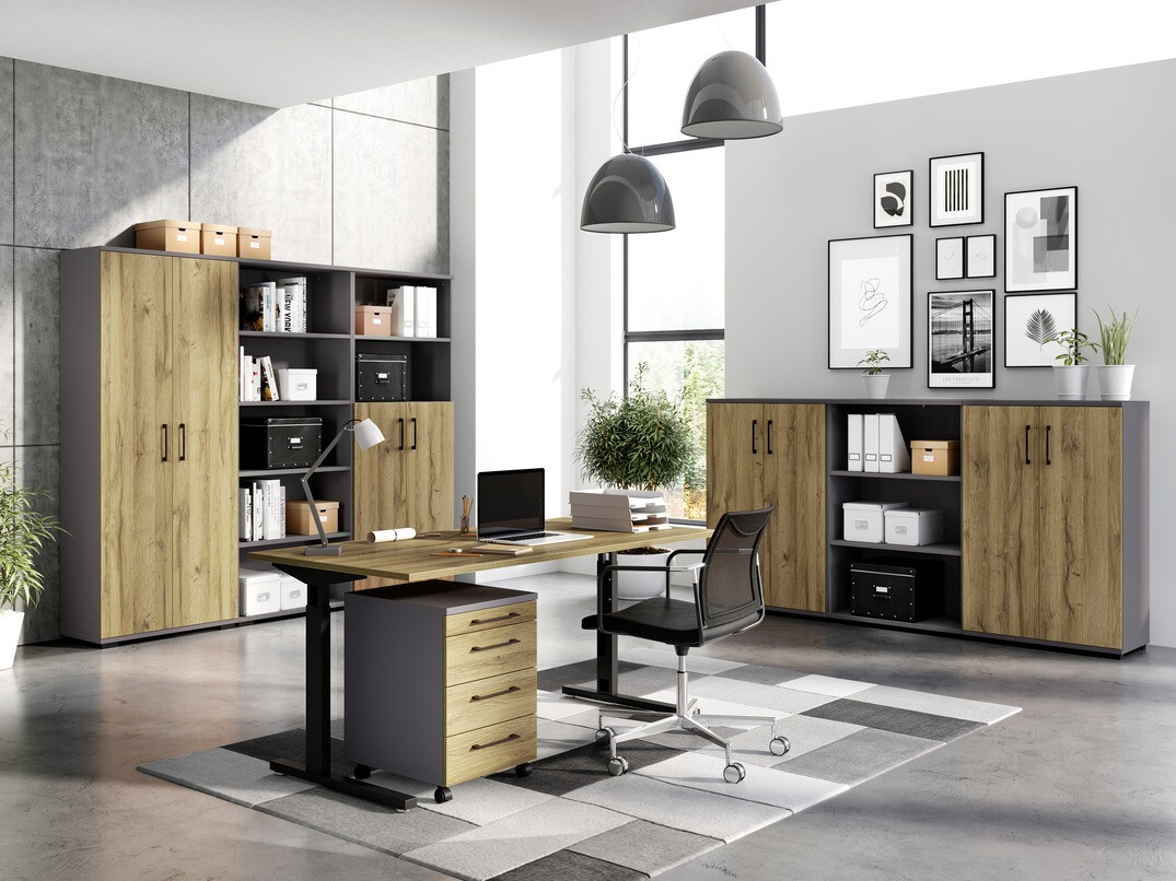 Könyvespolc Lartesi 102 (Grafit)