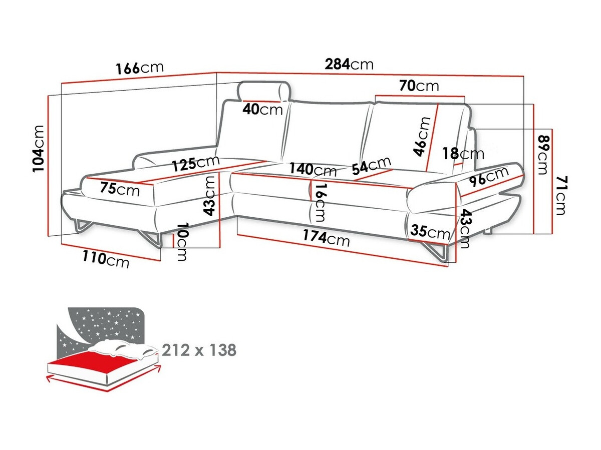 Sarokkanapé Kingston 108