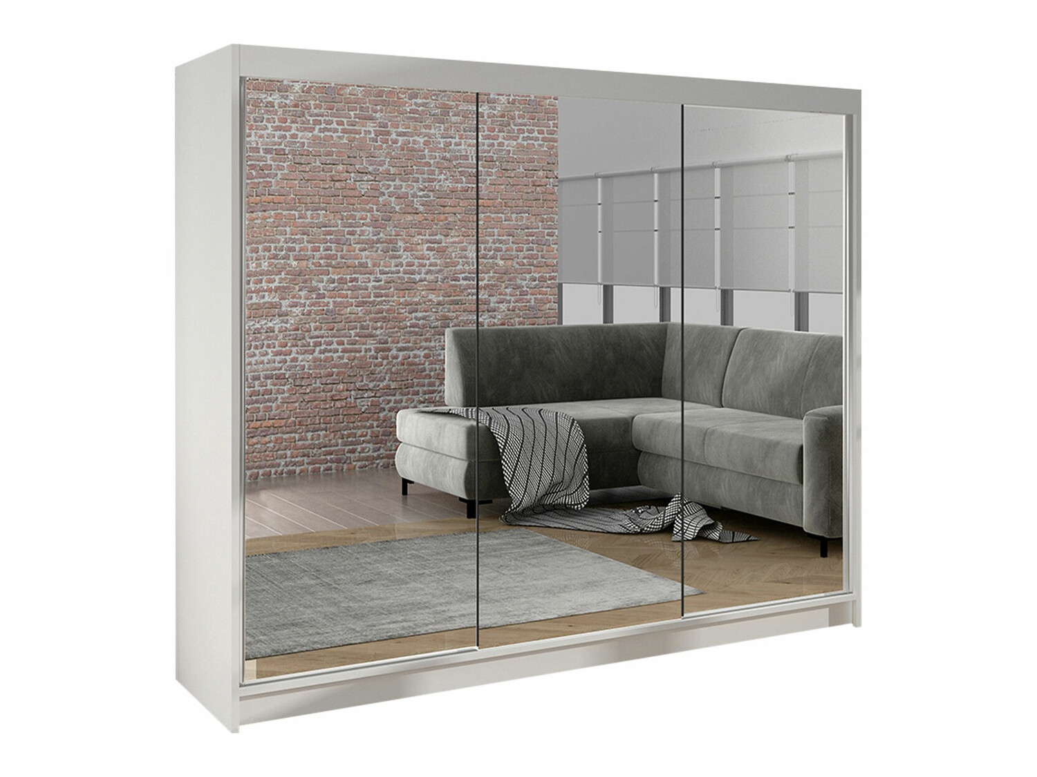 Gardróbszekrény Closico Durion III (Fehér)