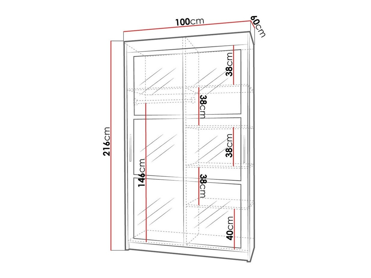 Gardróbszekrény Toledo 101 (Fehér)