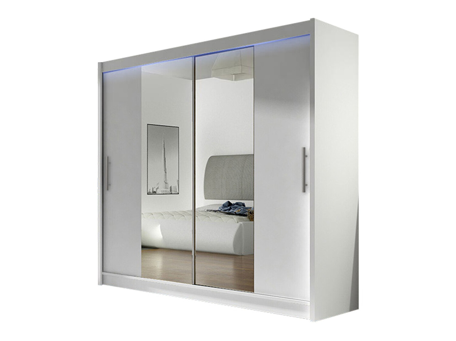 Gardróbszekrény Closico Pallor II (Fehér)