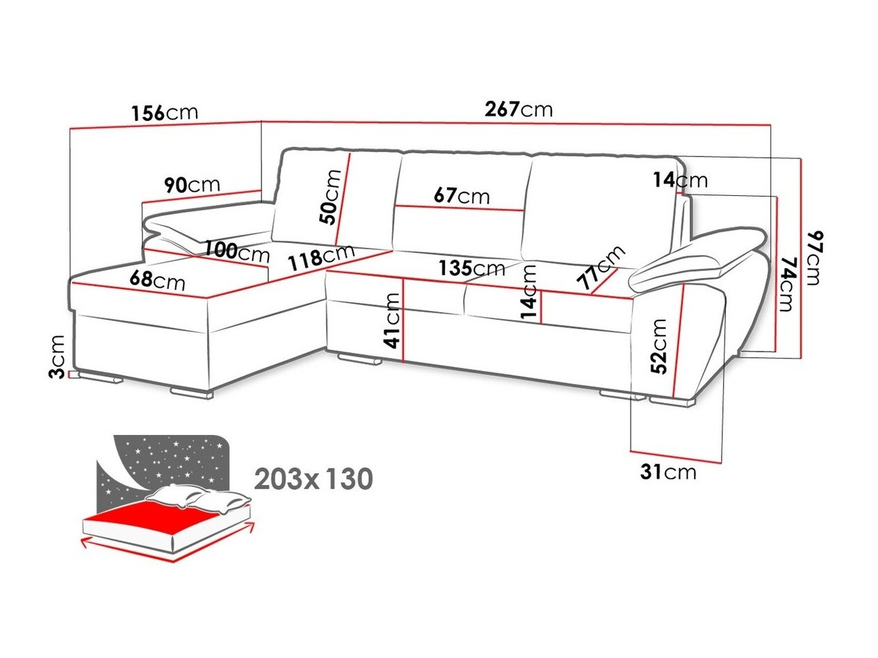 Sarokkanapé Arvada 114