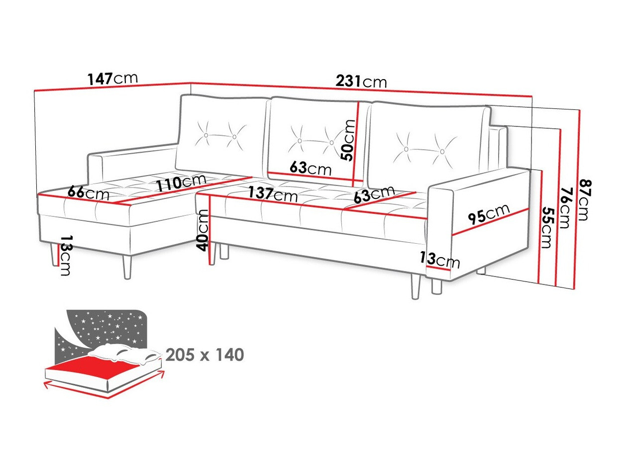 Sarokkanapé Rome 103 (Manila 16)