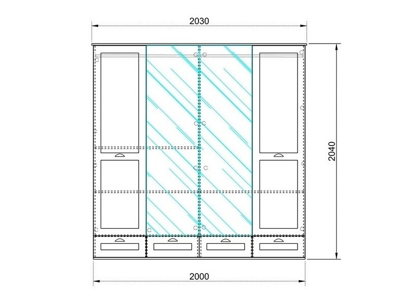 Gardróbszekrény Daldali 103