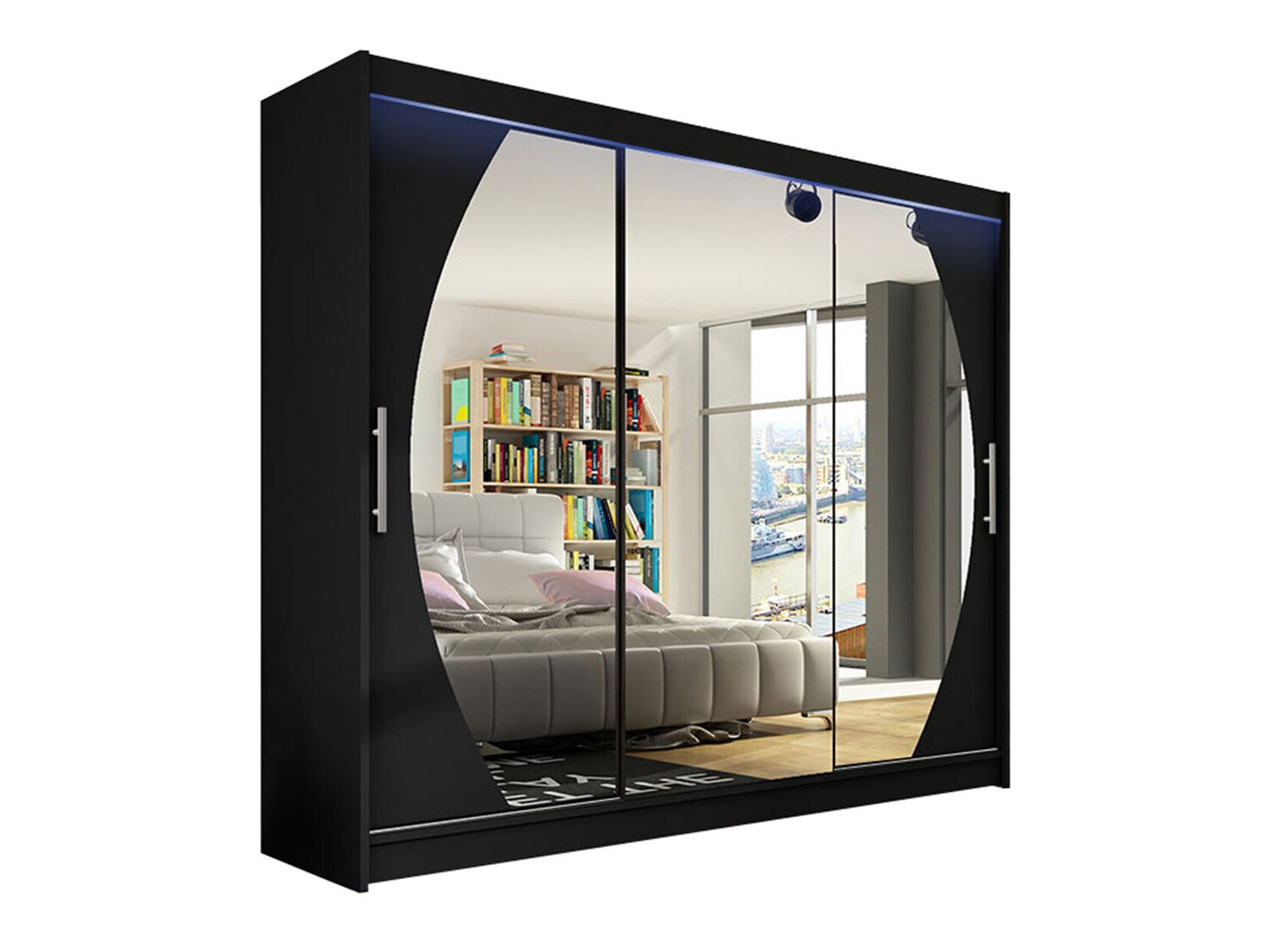 Gardróbszekrény Closico Ordo V (Fekete)