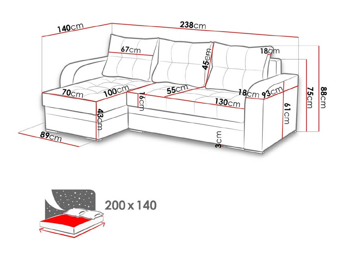 Sarokkanapé Boulder 101 (Malmo 08 + 1116/60)