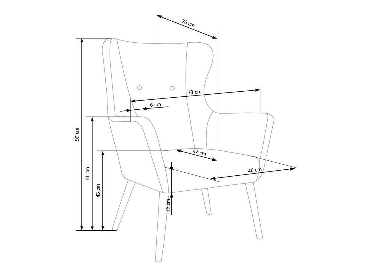 Fotel Houston 373 (Világosszürke)