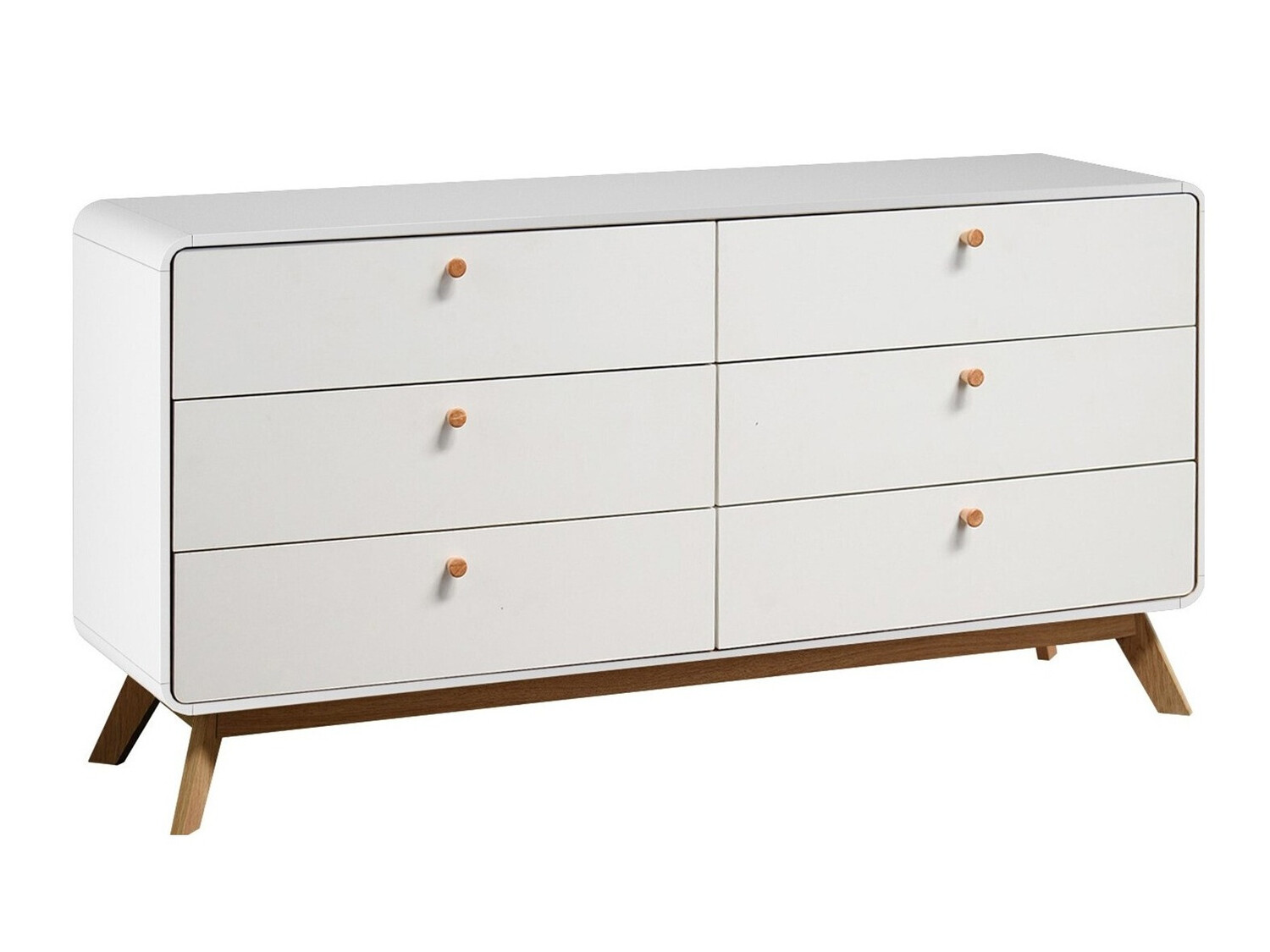 Komód Elbtena 101 (Fehér + Tölgy)